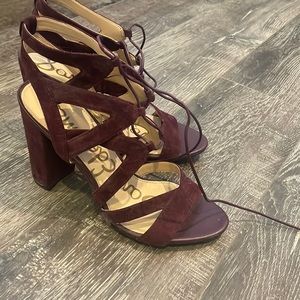 sam edelman lace up heels